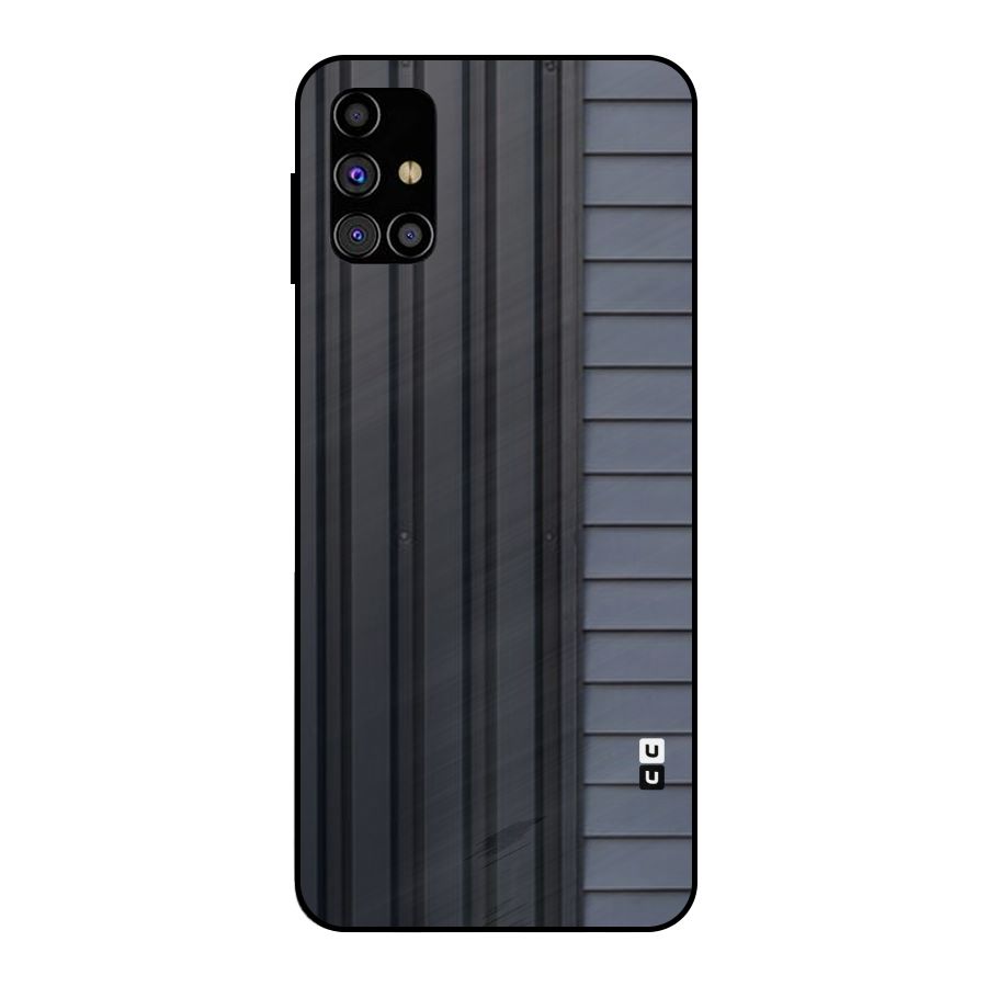 Vertical Horizontal Metal Back Case for Galaxy M31s
