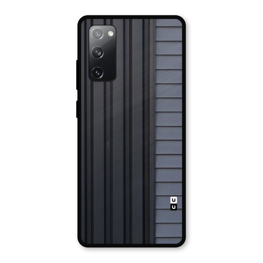 Vertical Horizontal Metal Back Case for Galaxy S20 FE 5G