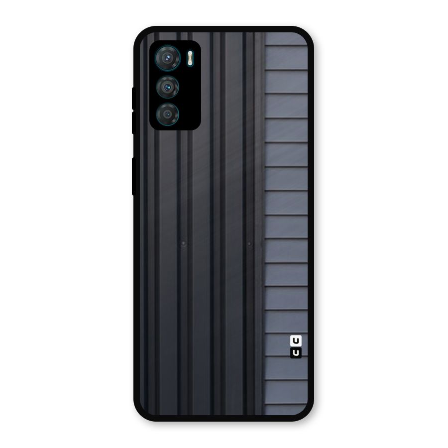 Vertical Horizontal Metal Back Case for Moto G42