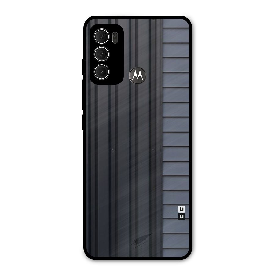 Vertical Horizontal Metal Back Case for Moto G60