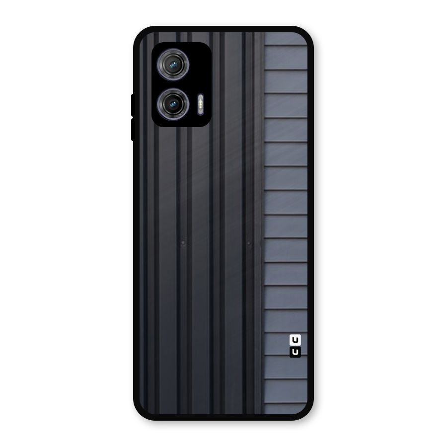 Vertical Horizontal Metal Back Case for Moto G73