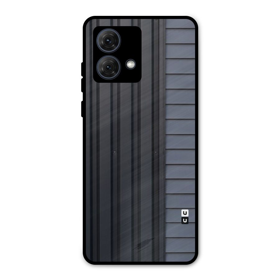 Vertical Horizontal Metal Back Case for Moto G84