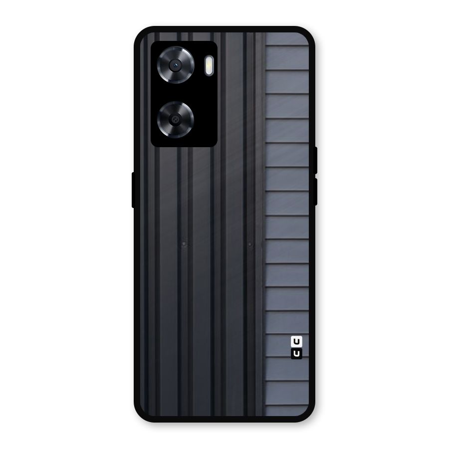 Vertical Horizontal Metal Back Case for Oppo A77