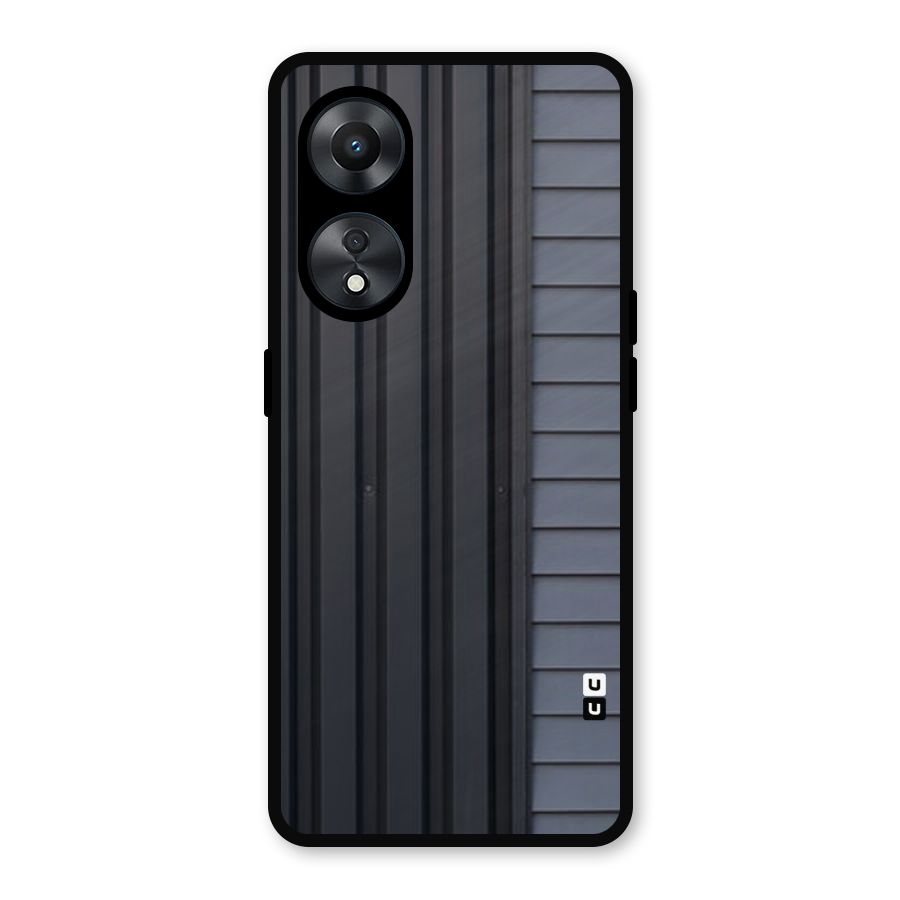 Vertical Horizontal Metal Back Case for Oppo A78