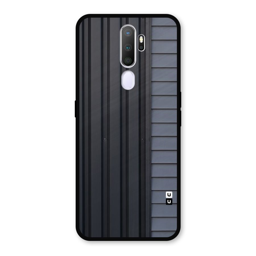 Vertical Horizontal Metal Back Case for Oppo A9 (2020)