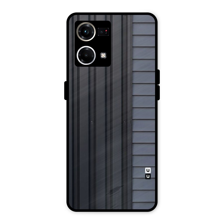 Vertical Horizontal Metal Back Case for Oppo F21s Pro 4G