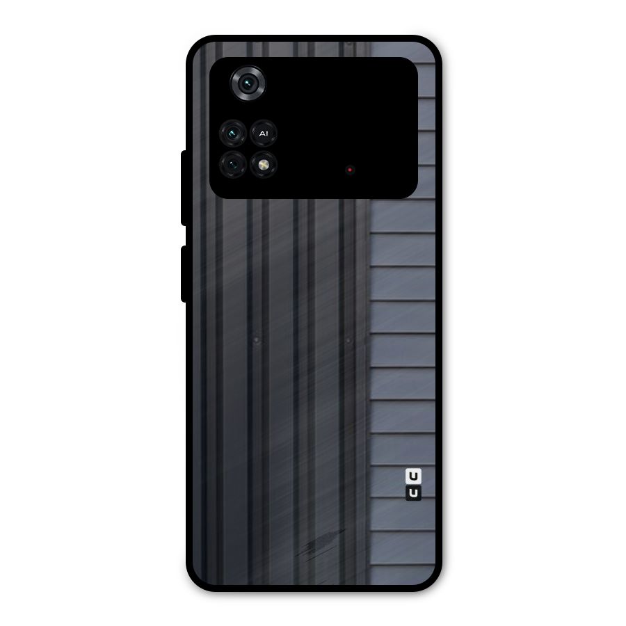 Vertical Horizontal Metal Back Case for Poco M4 Pro 4G