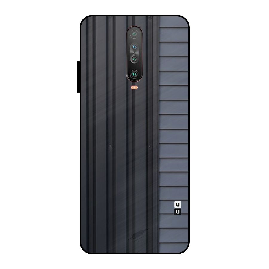 Vertical Horizontal Metal Back Case for Poco X2