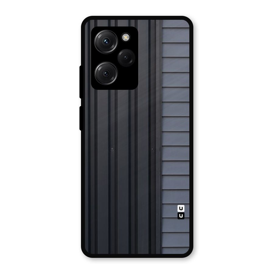 Vertical Horizontal Metal Back Case for Poco X5 Pro