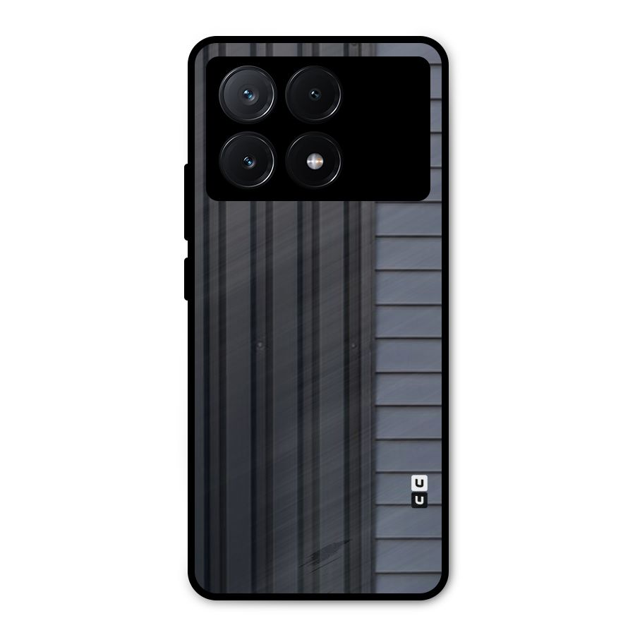Vertical Horizontal Metal Back Case for Poco X6 Pro