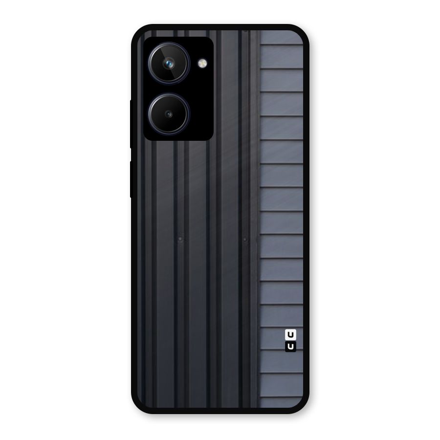 Vertical Horizontal Metal Back Case for Realme 10