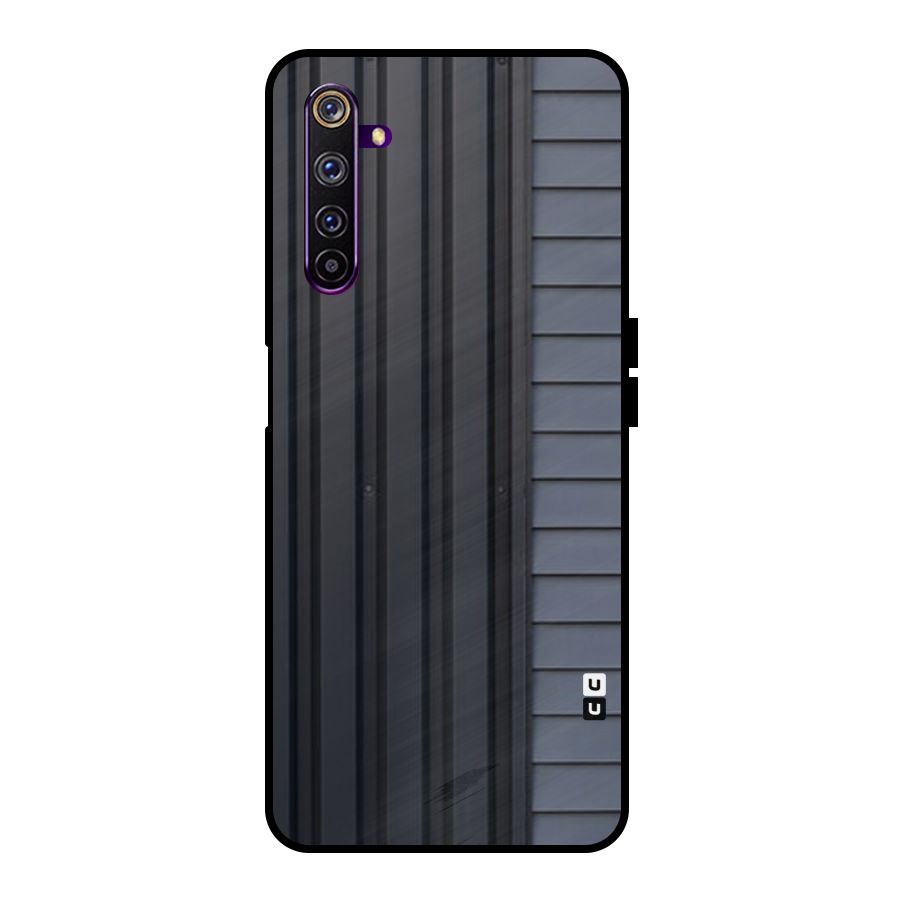 Vertical Horizontal Metal Back Case for Realme 6 Pro