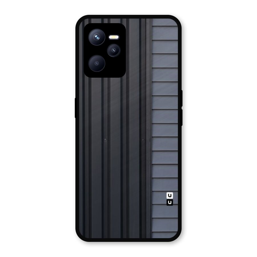 Vertical Horizontal Metal Back Case for Realme C35