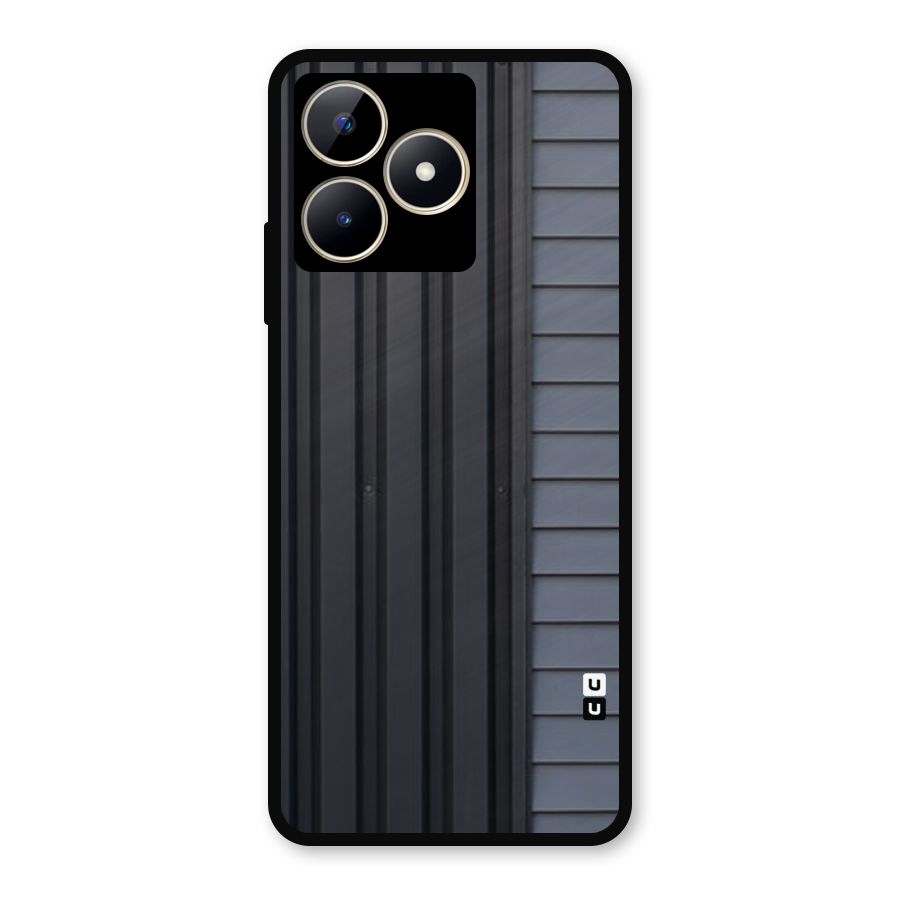 Vertical Horizontal Metal Back Case for Realme Narzo N53