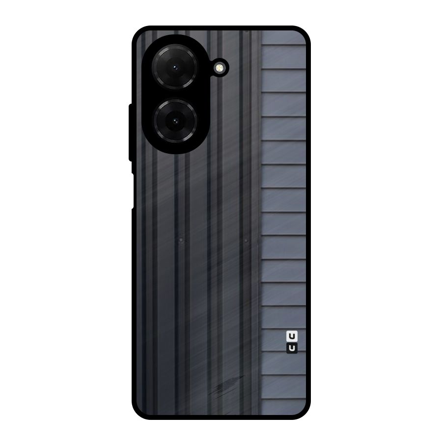 Vertical Horizontal Metal Back Case for Redmi A5 4G