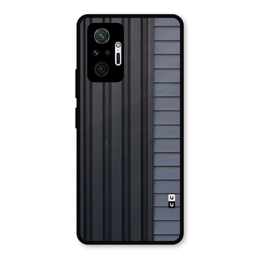 Vertical Horizontal Metal Back Case for Redmi Note 10 Pro