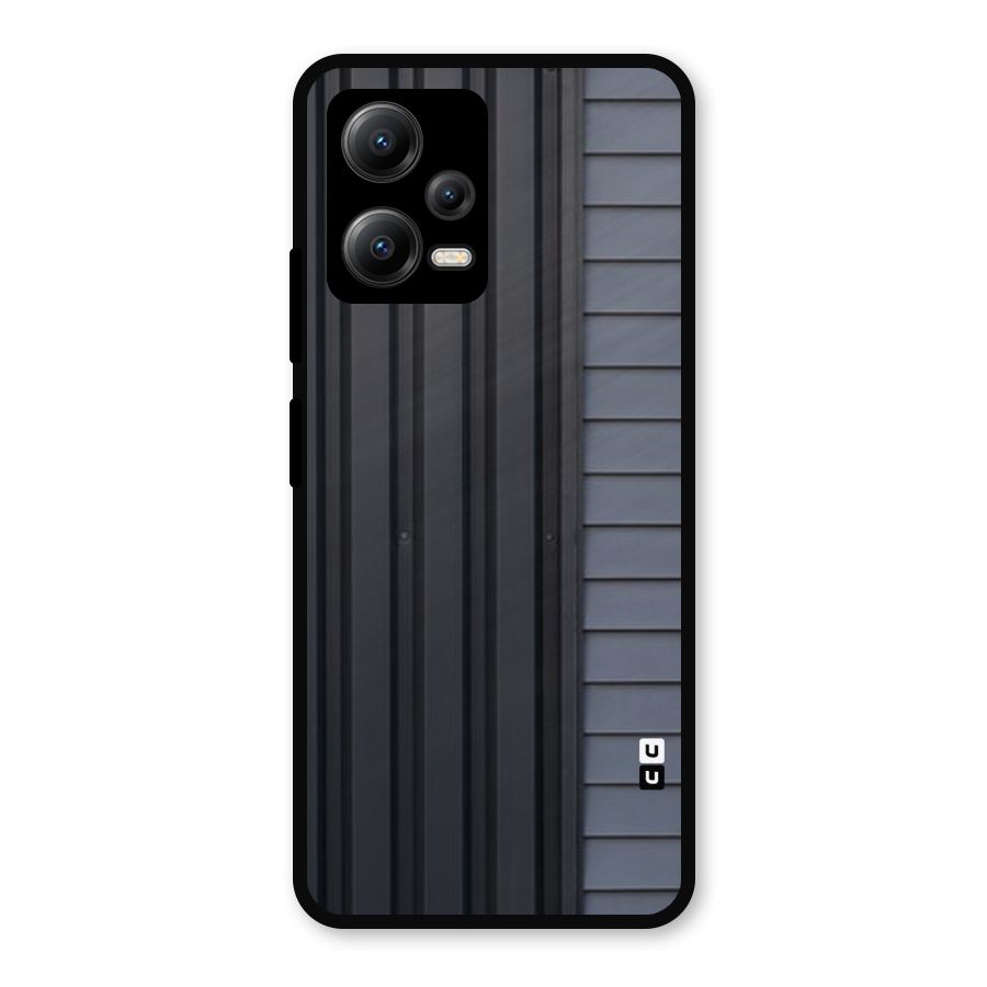 Vertical Horizontal Metal Back Case for Redmi Note 12 5G