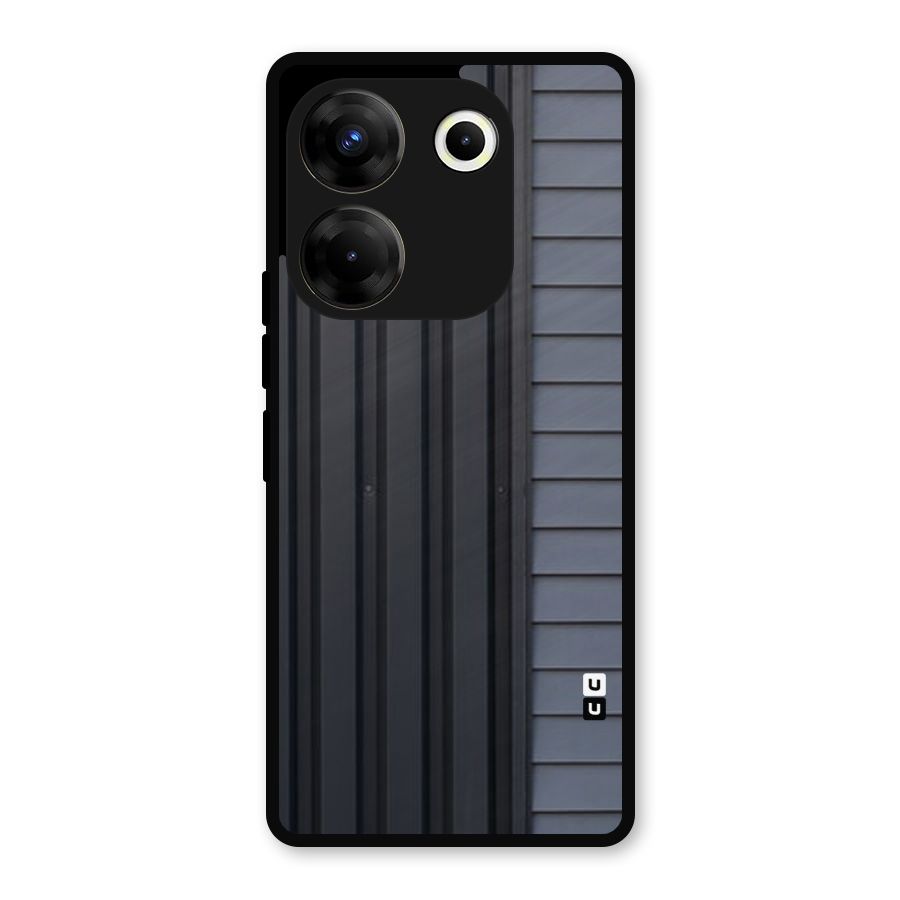 Vertical Horizontal Metal Back Case for Tecno Camon 20