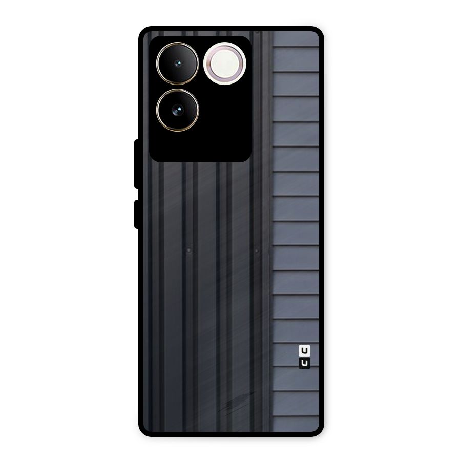 Vertical Horizontal Metal Back Case for Vivo T2 Pro