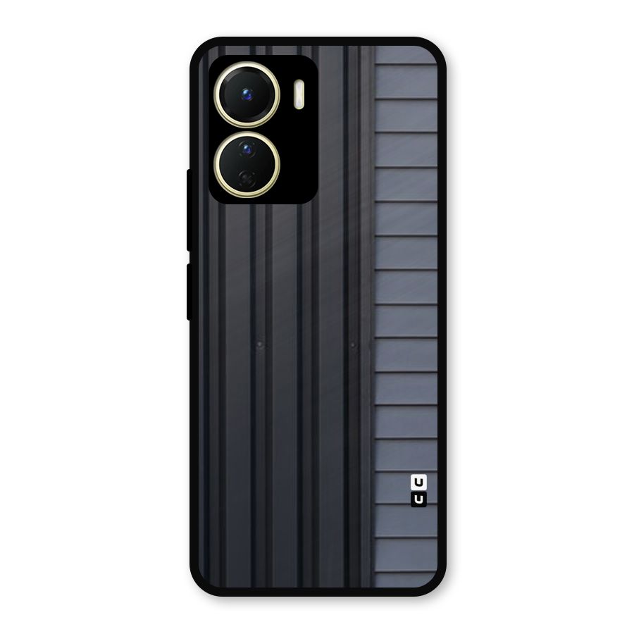 Vertical Horizontal Metal Back Case for Vivo T2x