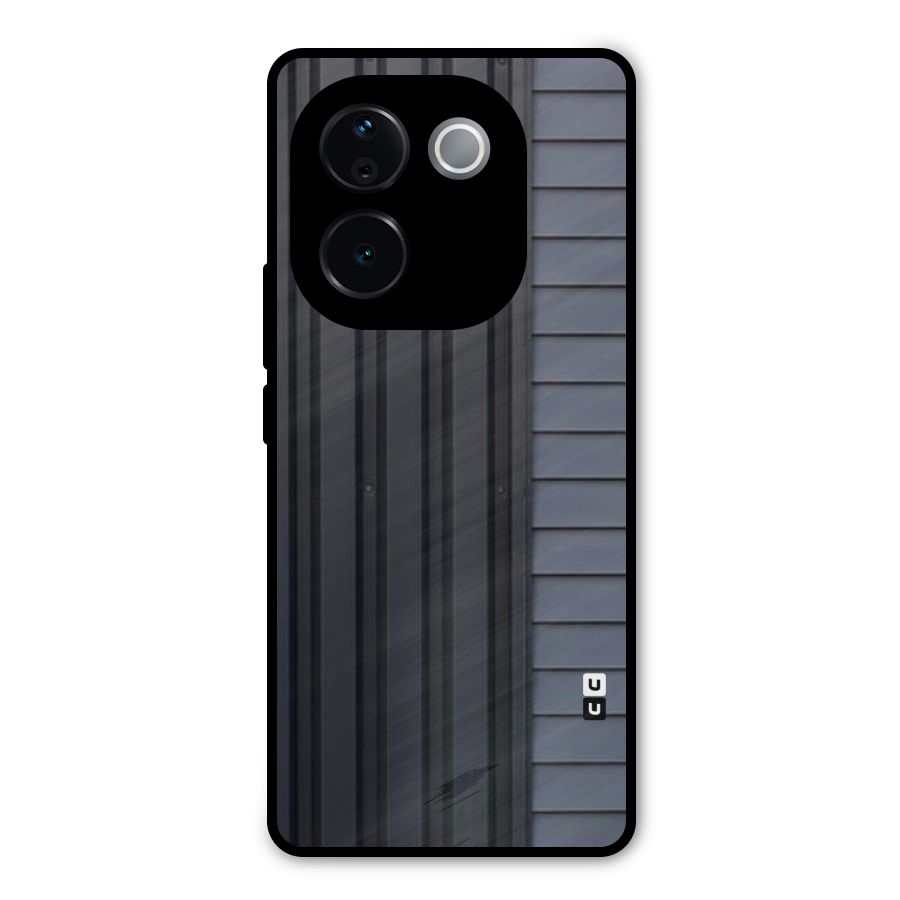 Vertical Horizontal Metal Back Case for Vivo T3 Pro