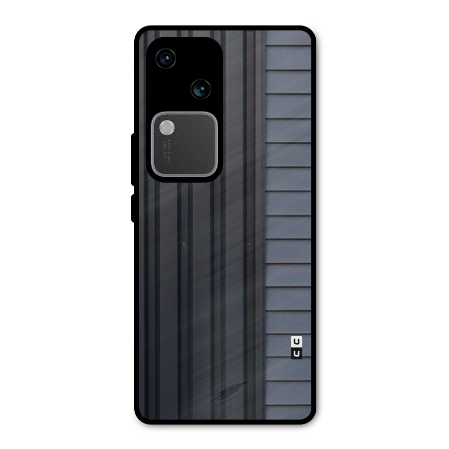 Vertical Horizontal Metal Back Case for Vivo V30