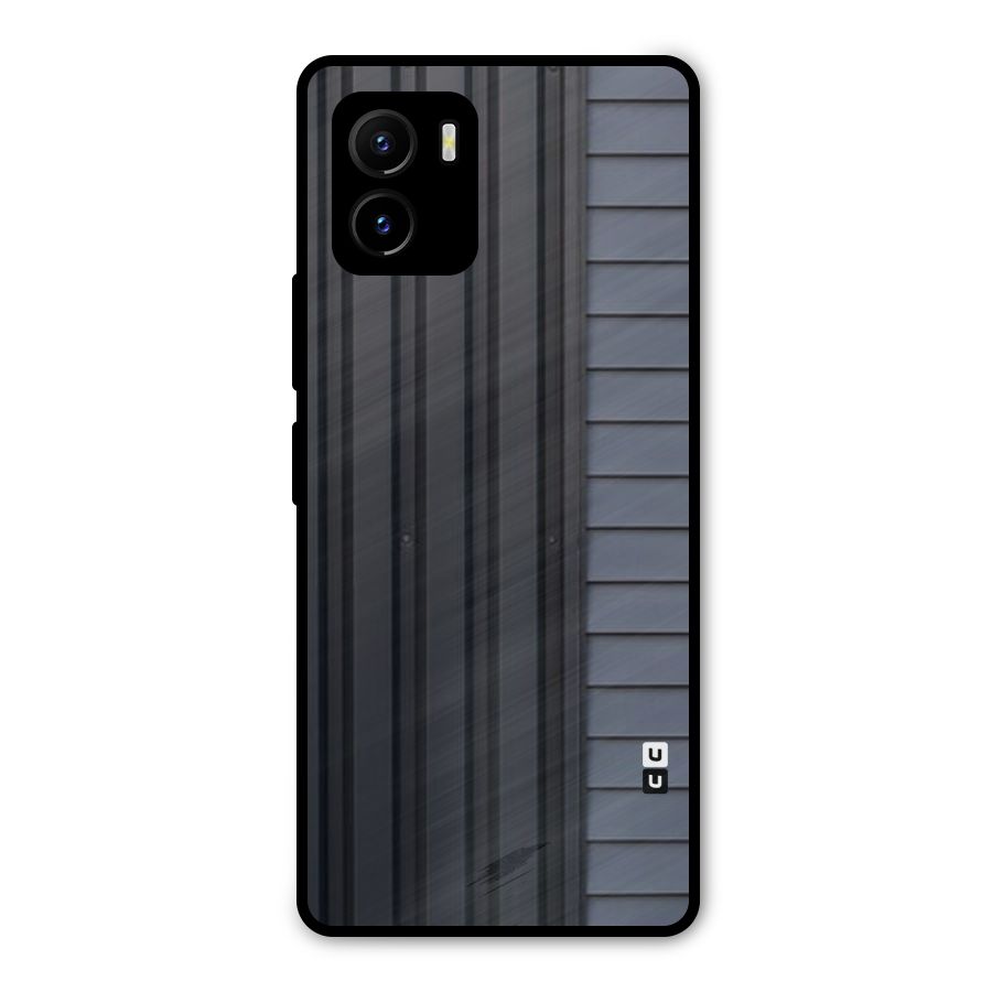 Vertical Horizontal Metal Back Case for Vivo Y15s