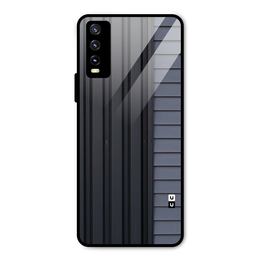 Vertical Horizontal Metal Back Case for Vivo Y20 2021