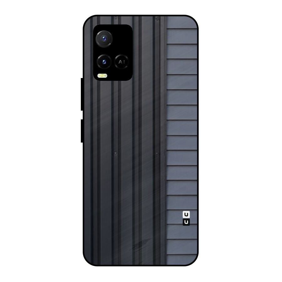 Vertical Horizontal Metal Back Case for Vivo Y21