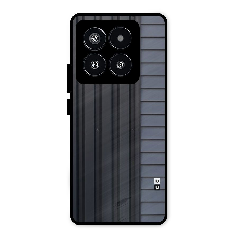 Vertical Horizontal Metal Back Case for Xiaomi 14 Pro