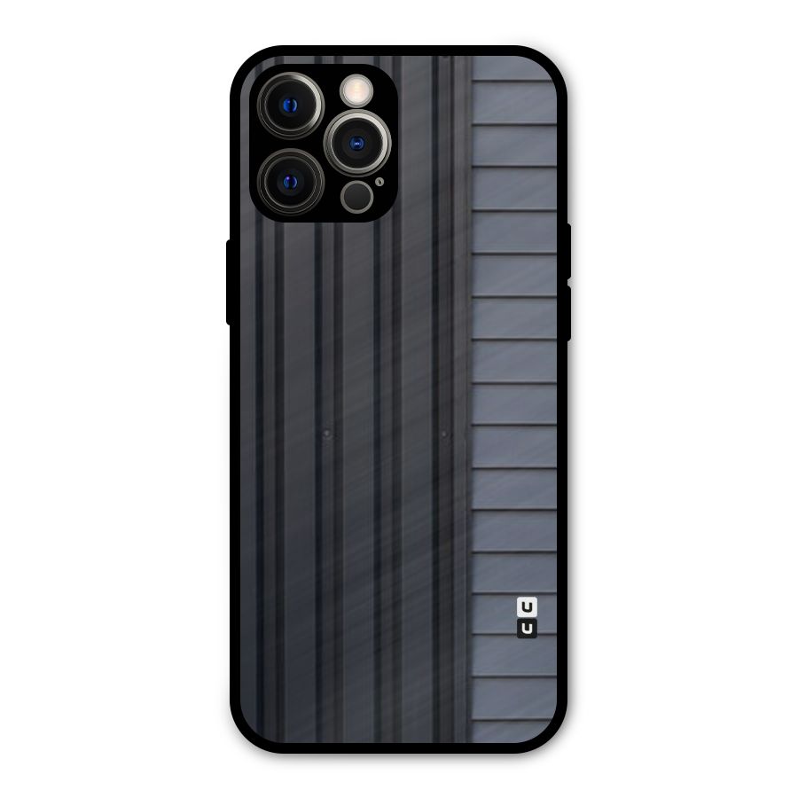 Vertical Horizontal Metal Back Case for iPhone 12 Pro Max