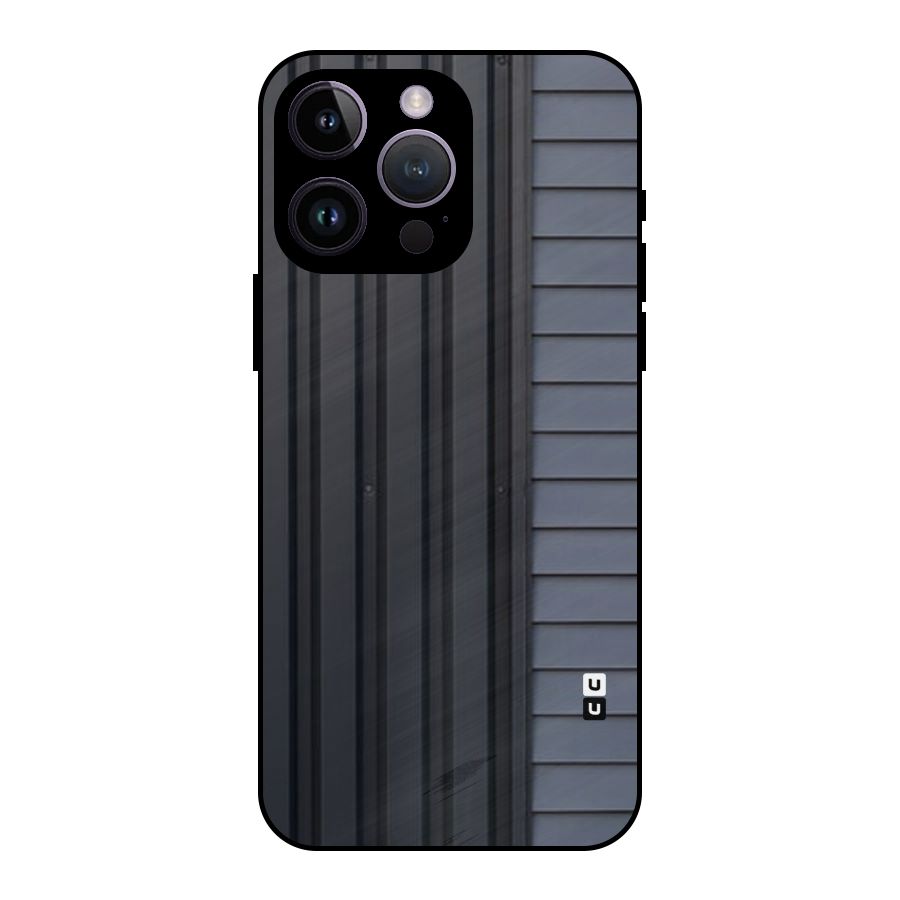 Vertical Horizontal Metal Back Case for iPhone 14 Pro Max