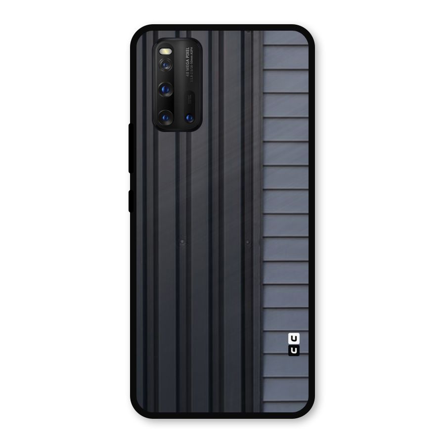 Vertical Horizontal Metal Back Case for iQOO 3