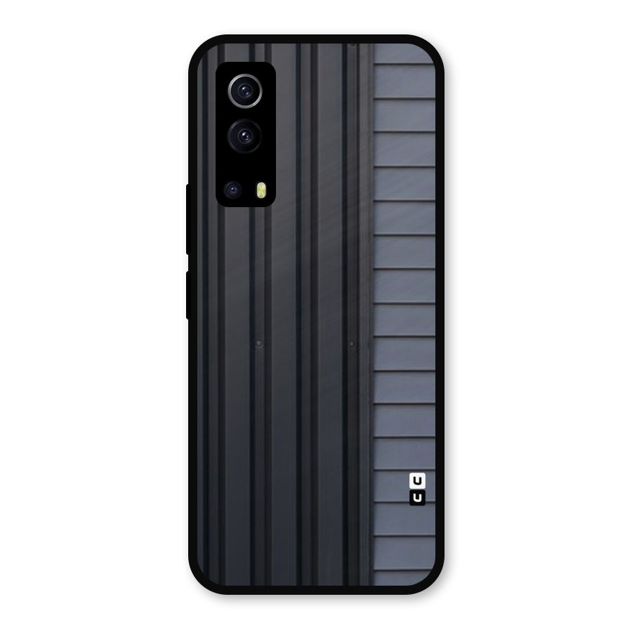 Vertical Horizontal Metal Back Case for iQOO Z3