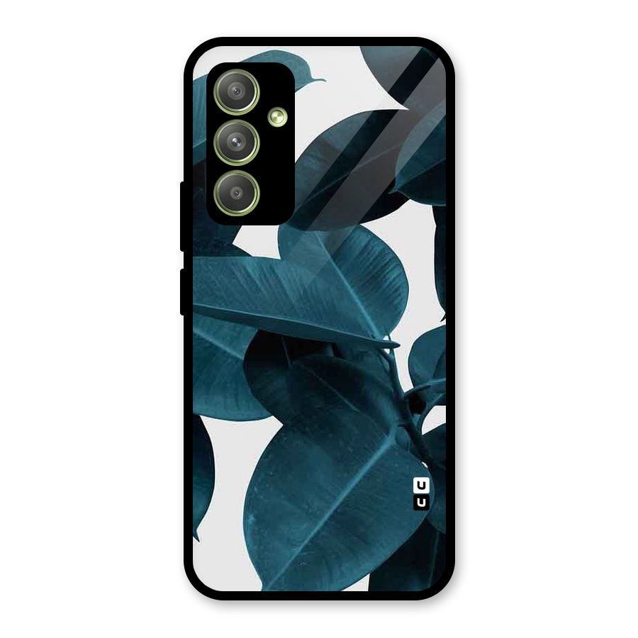 Very Aesthetic Leafs Glass Back Case for Galaxy A54