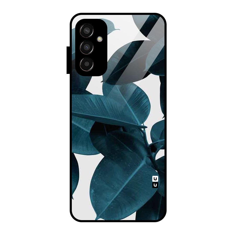Very Aesthetic Leafs Glass Back Case for Galaxy F13