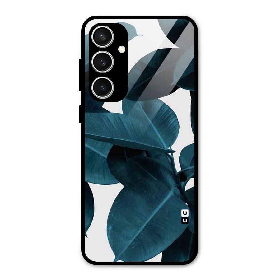 Very Aesthetic Leafs Glass Back Case for Galaxy S23 FE