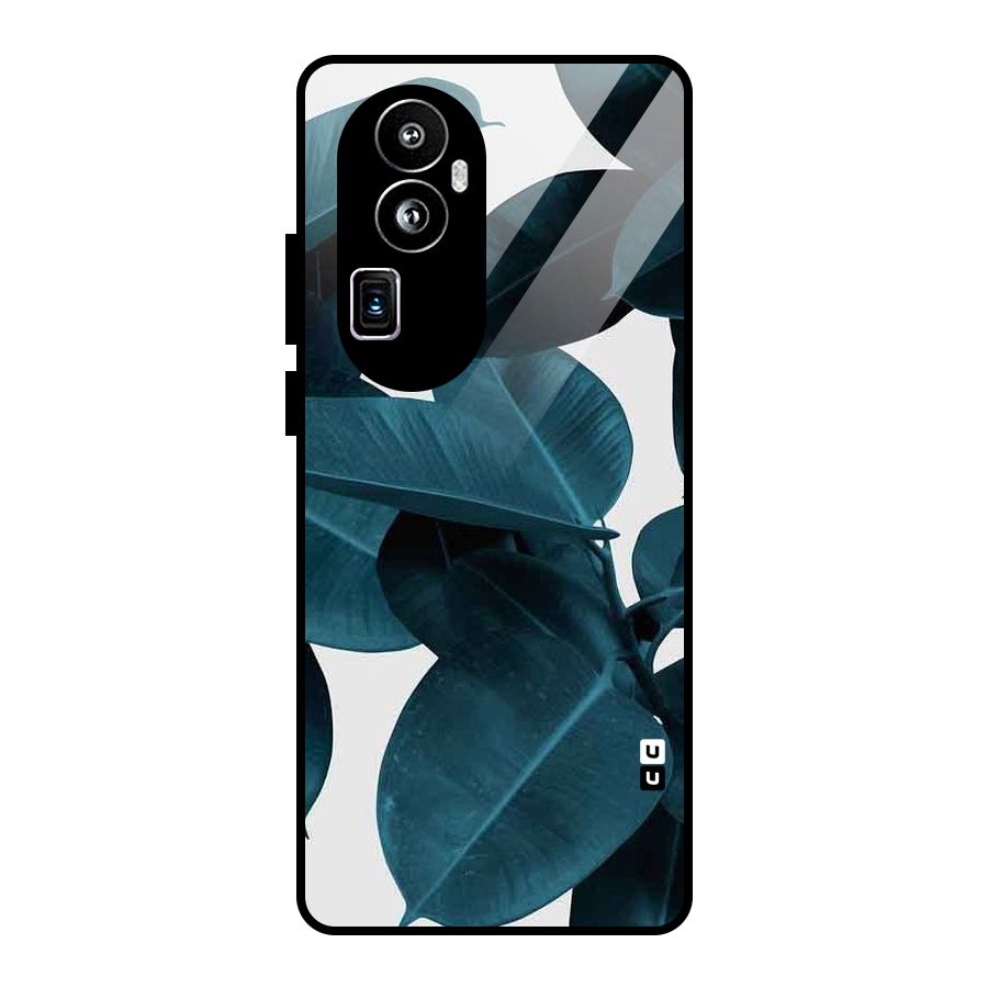 Very Aesthetic Leafs Glass Back Case for Oppo Reno10 Pro Plus