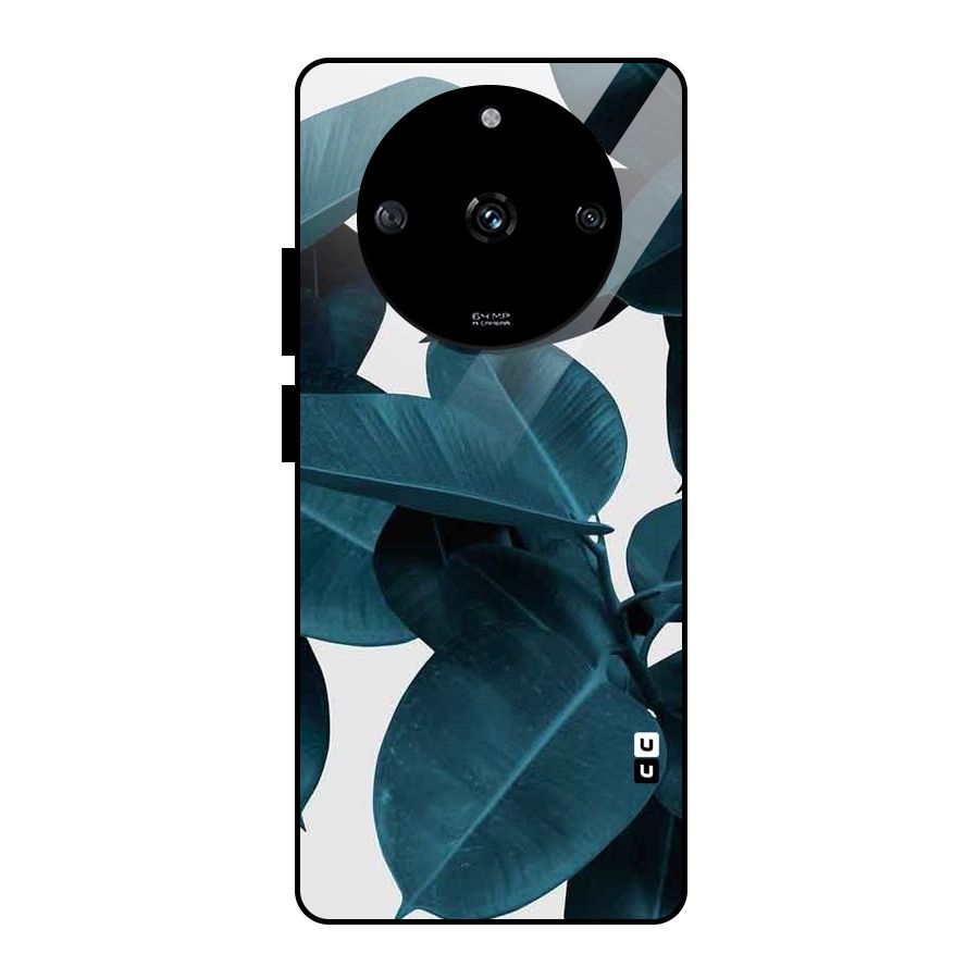 Very Aesthetic Leafs Glass Back Case for Realme Narzo 60 5G