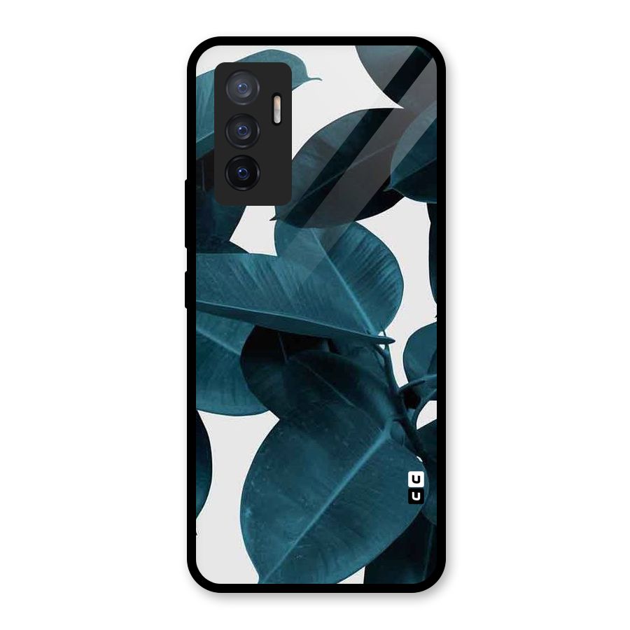 Very Aesthetic Leafs Glass Back Case for Vivo V23e