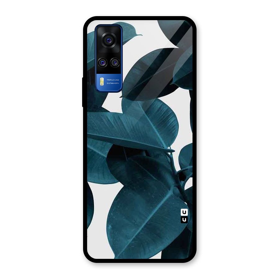 Very Aesthetic Leafs Glass Back Case for Vivo Y31
