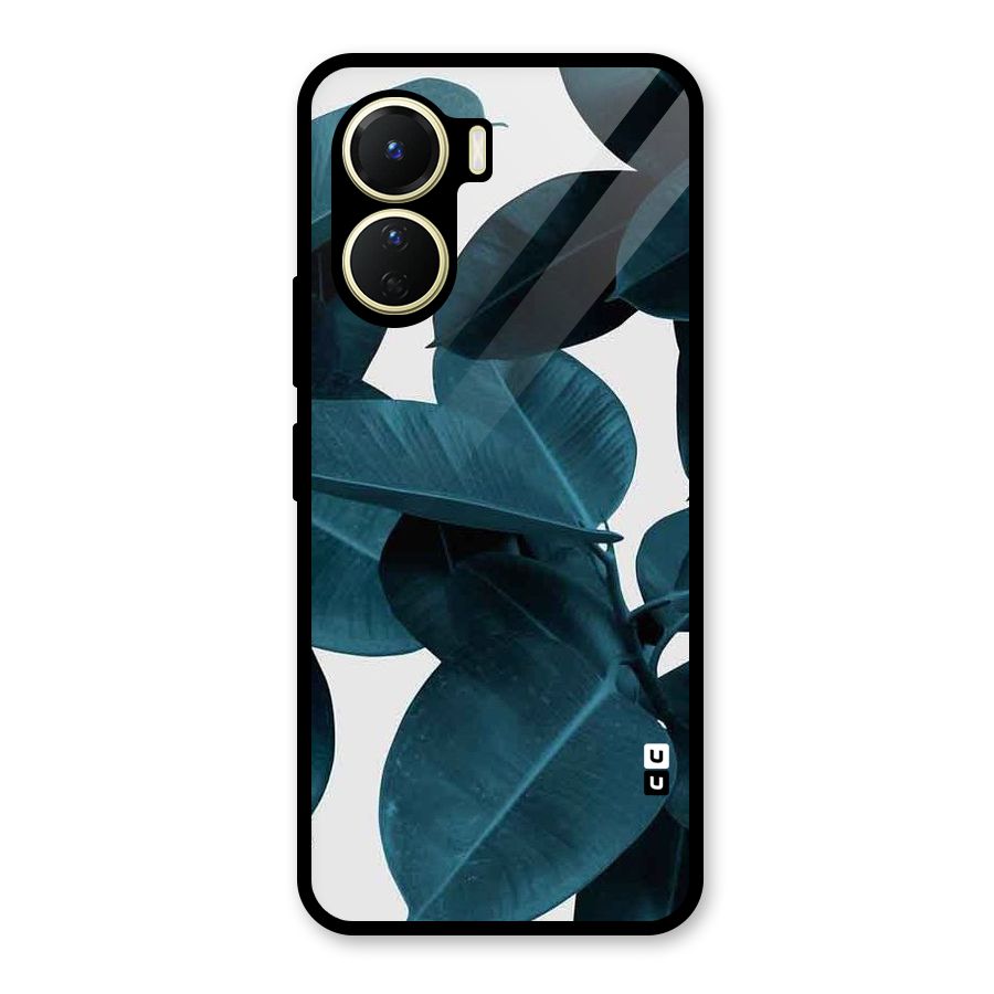 Very Aesthetic Leafs Glass Back Case for Vivo Y56