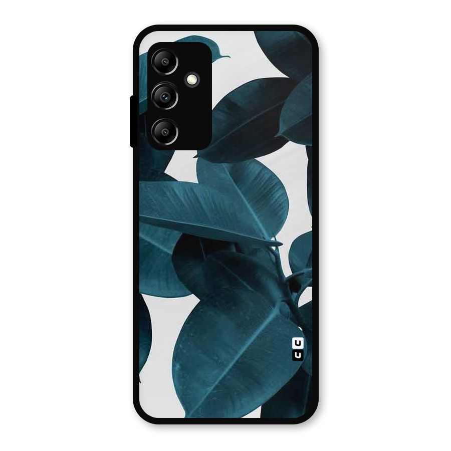 Very Aesthetic Leafs Metal Back Case for Galaxy A14 5G