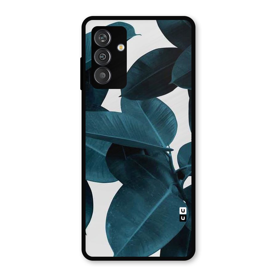 Very Aesthetic Leafs Metal Back Case for Galaxy M14 5G