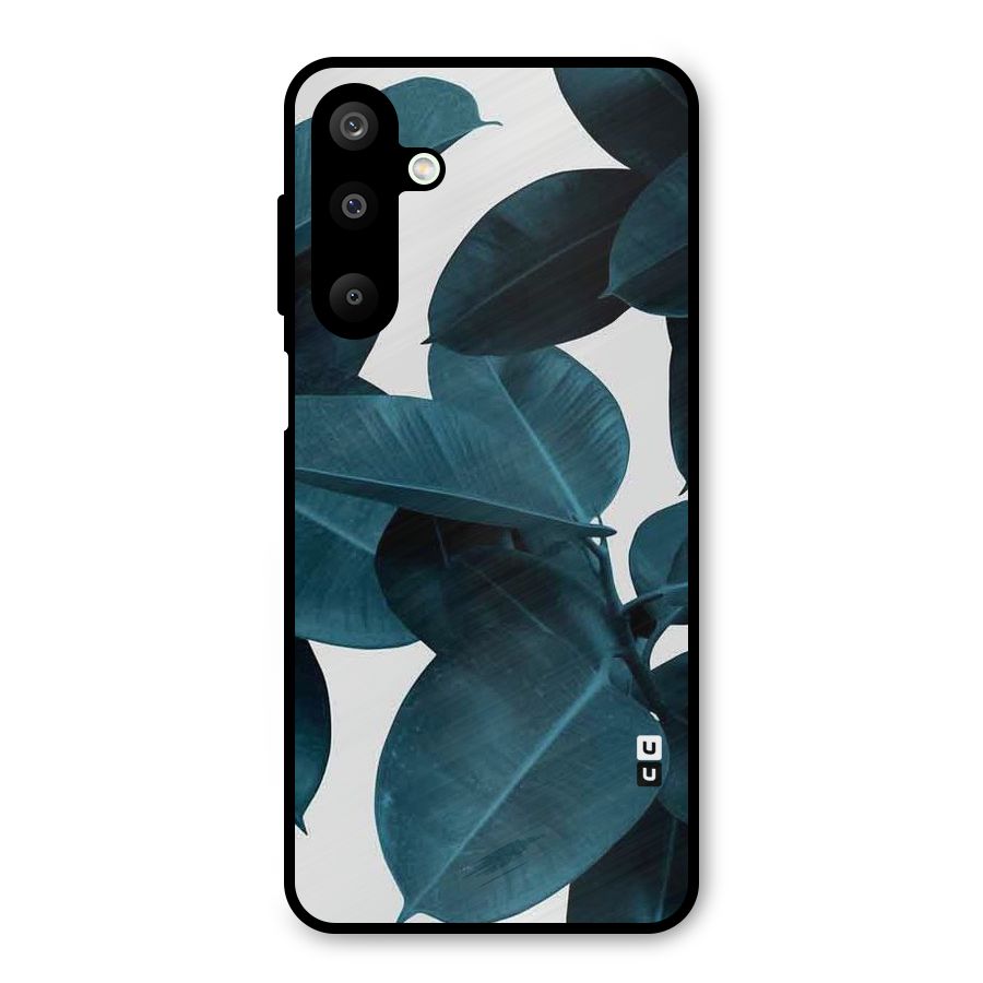 Very Aesthetic Leafs Metal Back Case for Galaxy M16