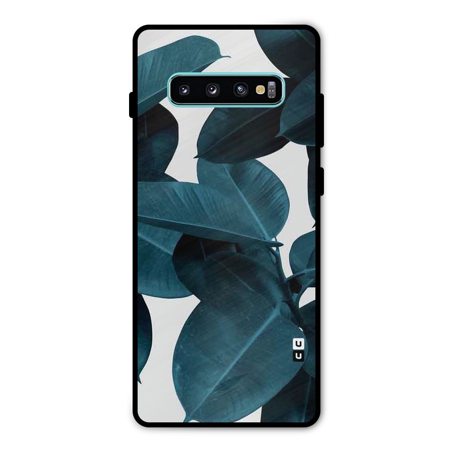 Very Aesthetic Leafs Metal Back Case for Galaxy S10 Plus