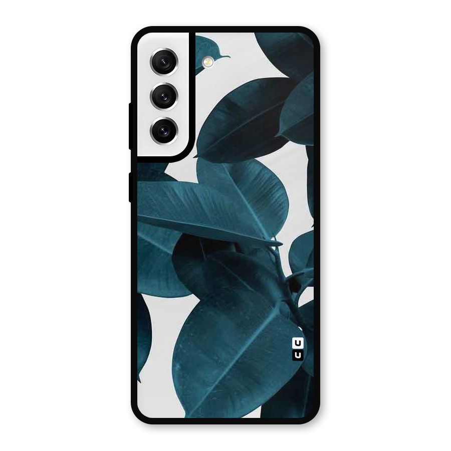 Very Aesthetic Leafs Metal Back Case for Galaxy S21 FE 5G