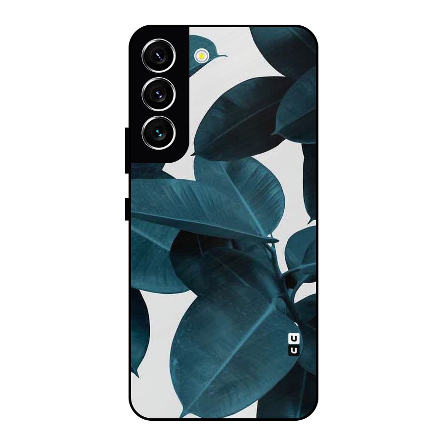 Very Aesthetic Leafs Metal Back Case for Galaxy S22 5G