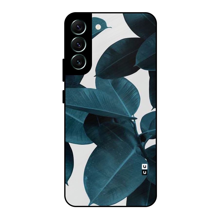 Very Aesthetic Leafs Metal Back Case for Galaxy S22 Plus 5G