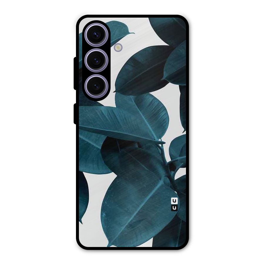 Very Aesthetic Leafs Metal Back Case for Galaxy S24